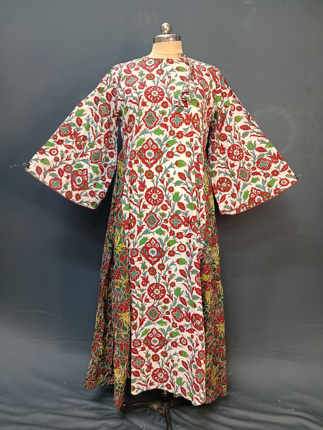 2XL/3XL Cindrella Printed Cotton Dress 57" Long Jalabiya JP