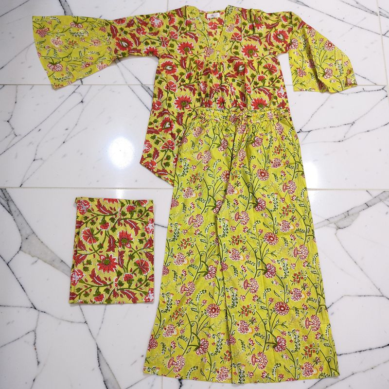 S/M Suml Co-ord Set Cotton JP