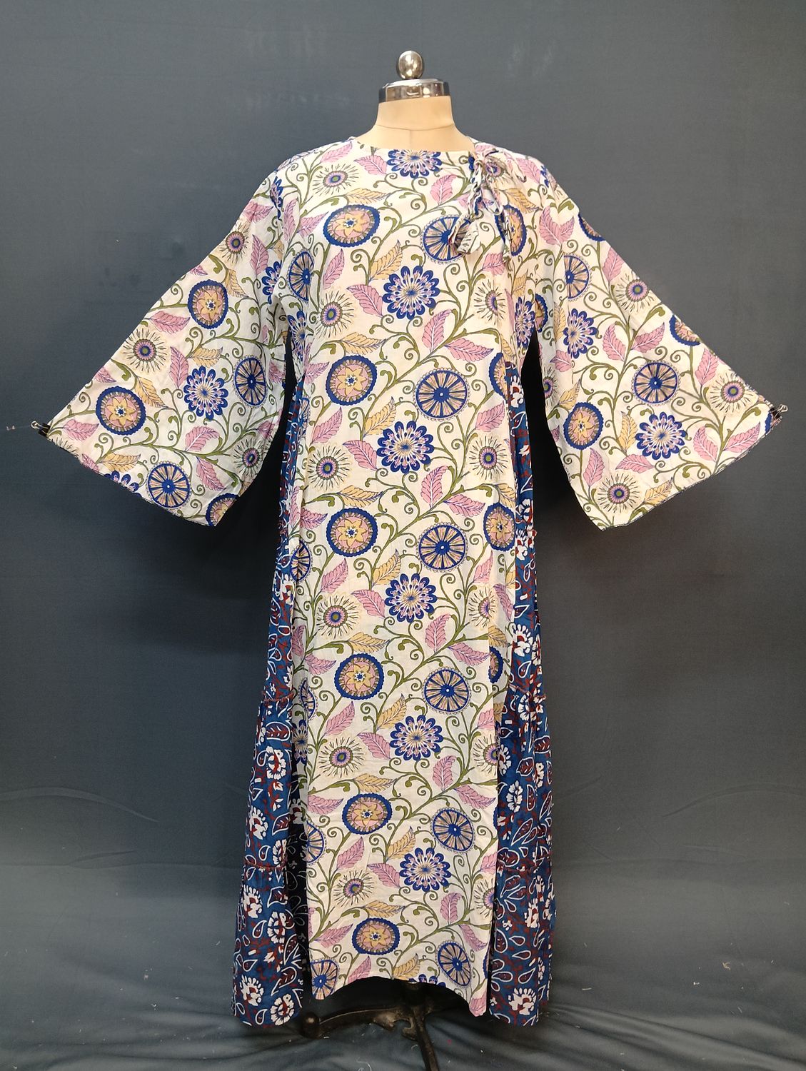 2XL/3XL Cindrella Printed Cotton Dress 57" Long Jalabiya JP