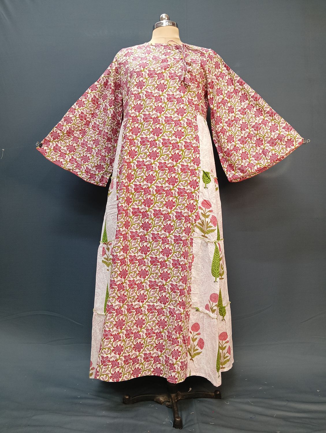 2XL/3XL Cindrella Printed Cotton Dress 57" Long Jalabiya JP