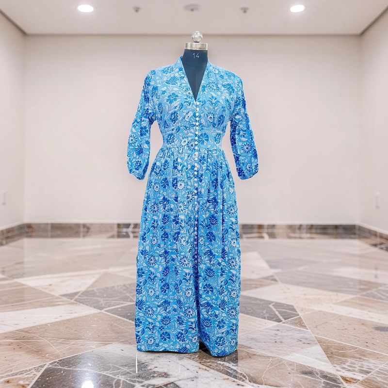 Cotton Dress Jalabiya Azeen