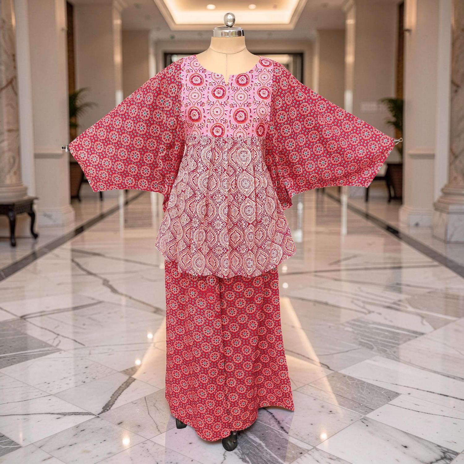 Cotton Dress Jalabiya 2 Pcs Co-ord Set Gohar