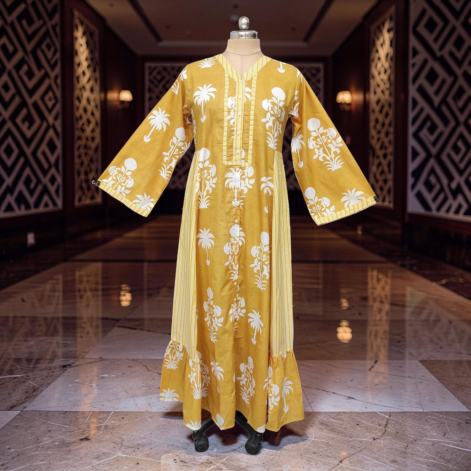 Cotton Dress Jalabiya Tulip