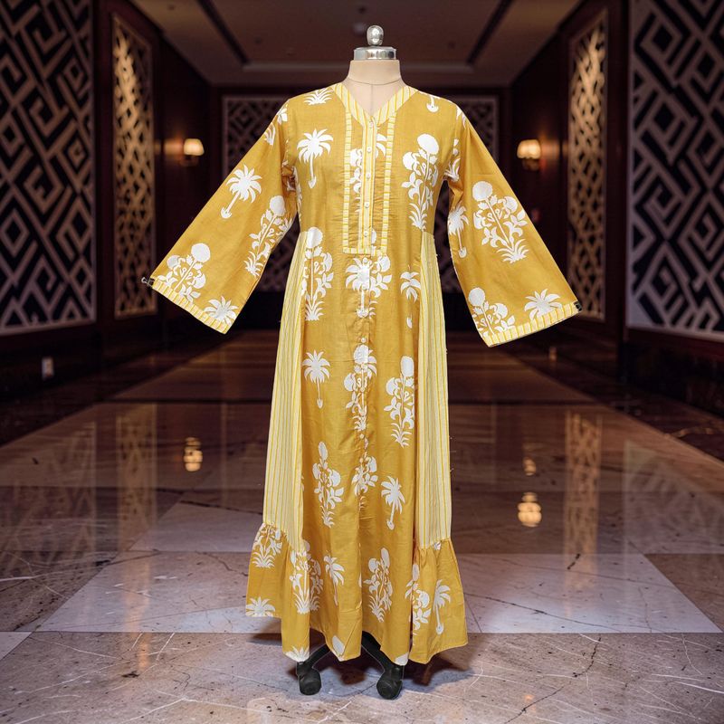 Cotton Dress Jalabiya Tulip