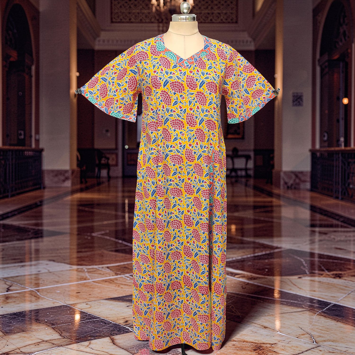 Cotton Dress Jalabiya Ariya