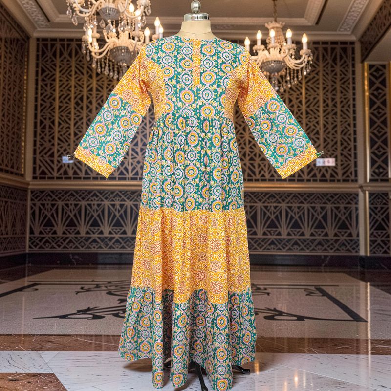Cotton Dress Jalabiya Juhi