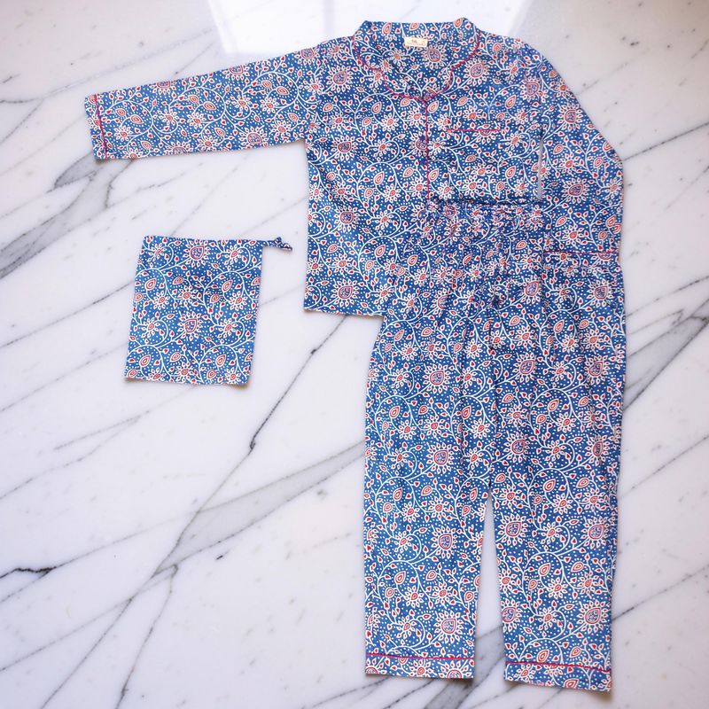 Cotton Full Sleeves Pajama Set 2 Pcs Set