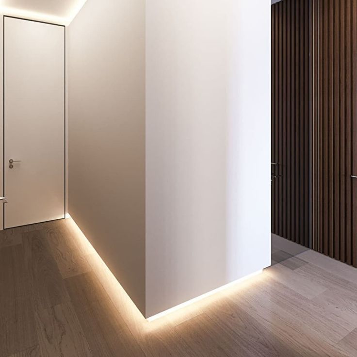 Murus ,,H2,, - Floor Shadow Gap Trim + LED light diffuser