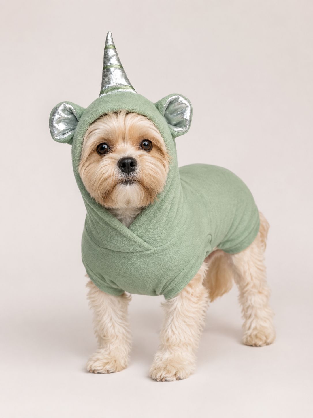 Pony Green Unicorn Dog Hoodie Costume | B.live
