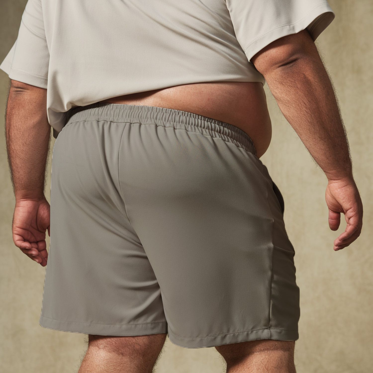 Men's Beach &amp; Training Shorts with Elastane — Gray
