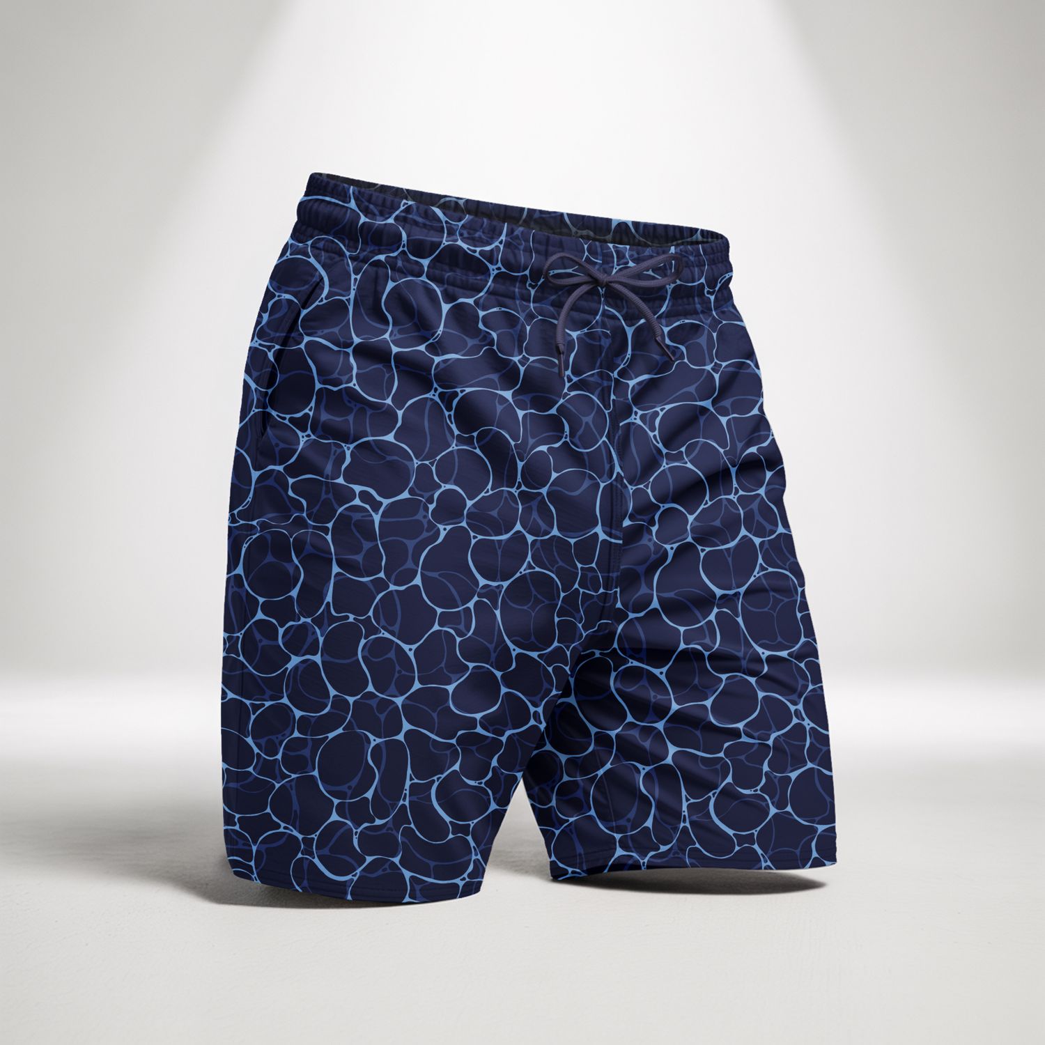 Ocean Printed Shorts Tactel - Navy