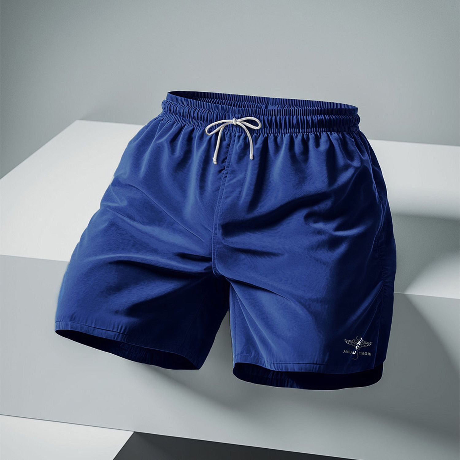 Formal shorts with elastane logo - Royal Blue