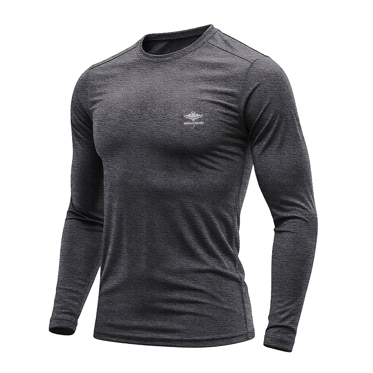 Dry Fit Long Sleeve T-Shirt with Logo - Mixed