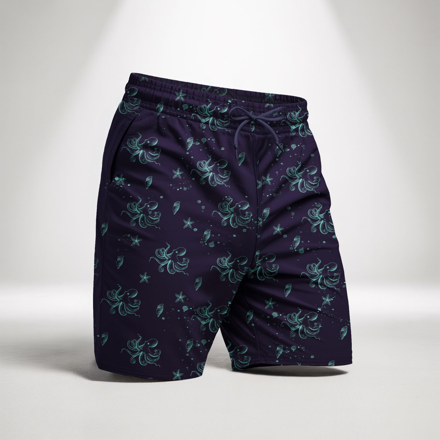 Octopus Tactel Printed Short - Navy