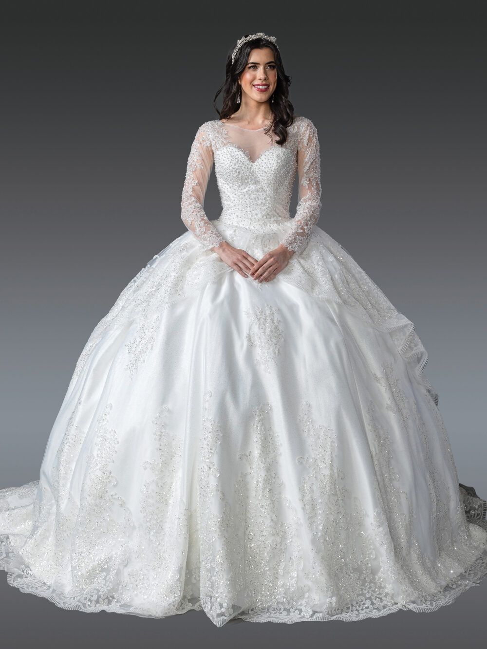 WEDDING DRESS &#39;&#39;DANCING QUEEN&#39;&#39;(0276), Size: XS, color: OFF WHITE