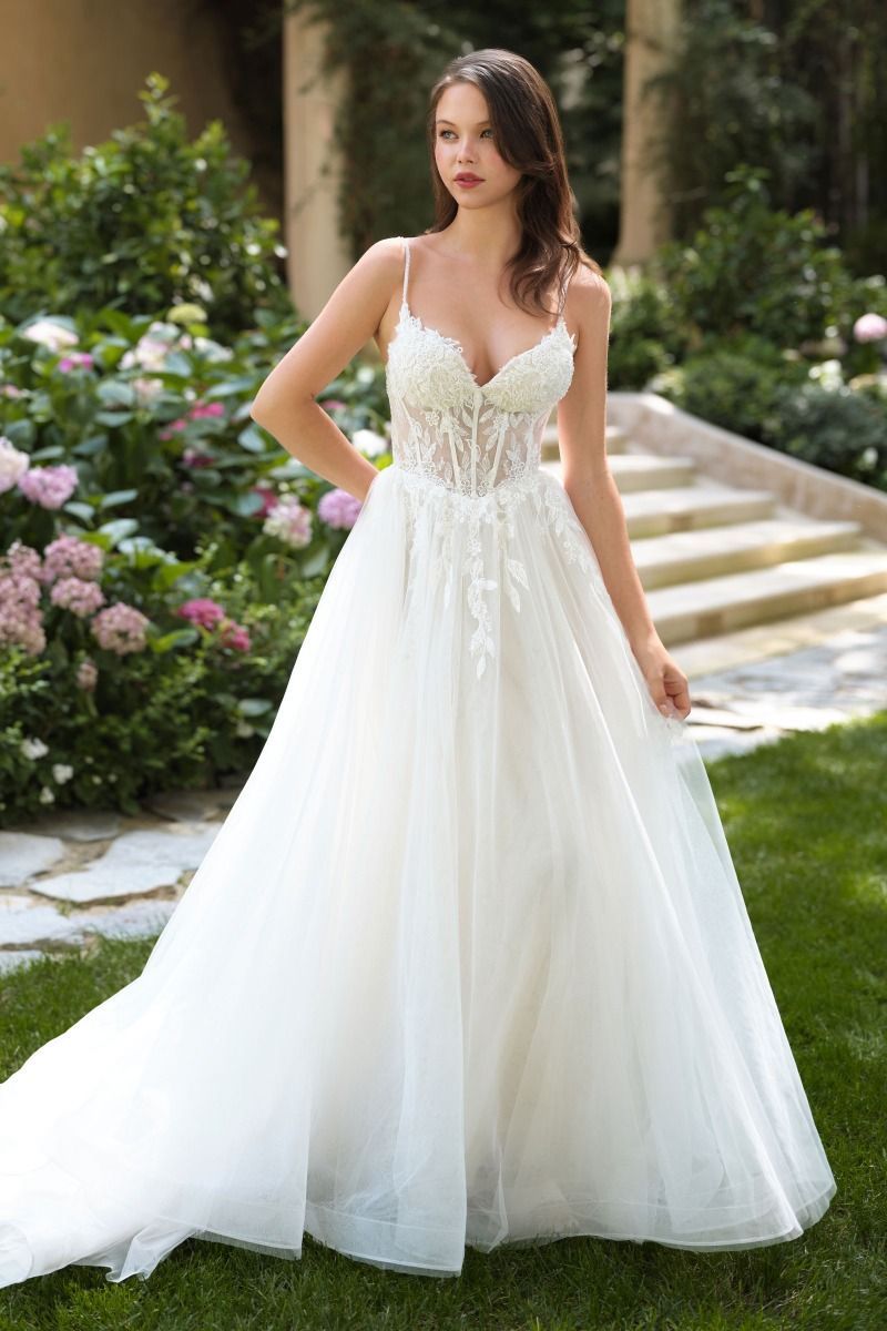 WEDDING DRESS  A&amp;L (WL087), Size: 4, color: OFF WHITE