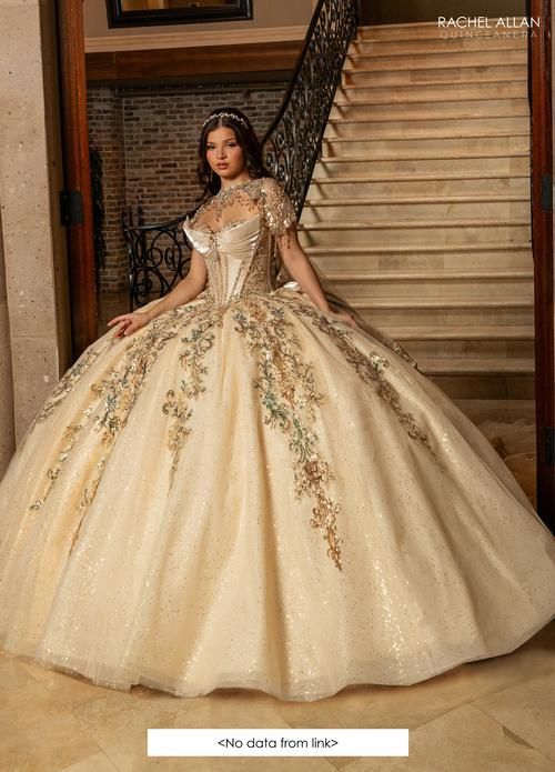 Sweet Sixteen Rachel Allan (RQ3172), Size: 0, color: CHAMPAGNE GOLD