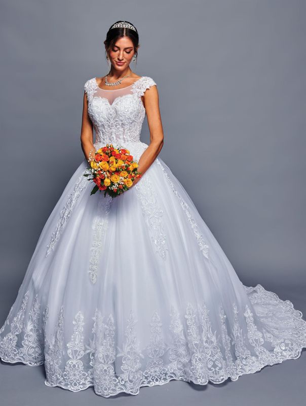 Wedding dress (DEKLAIRE 479), Size: XS, color: WHITE