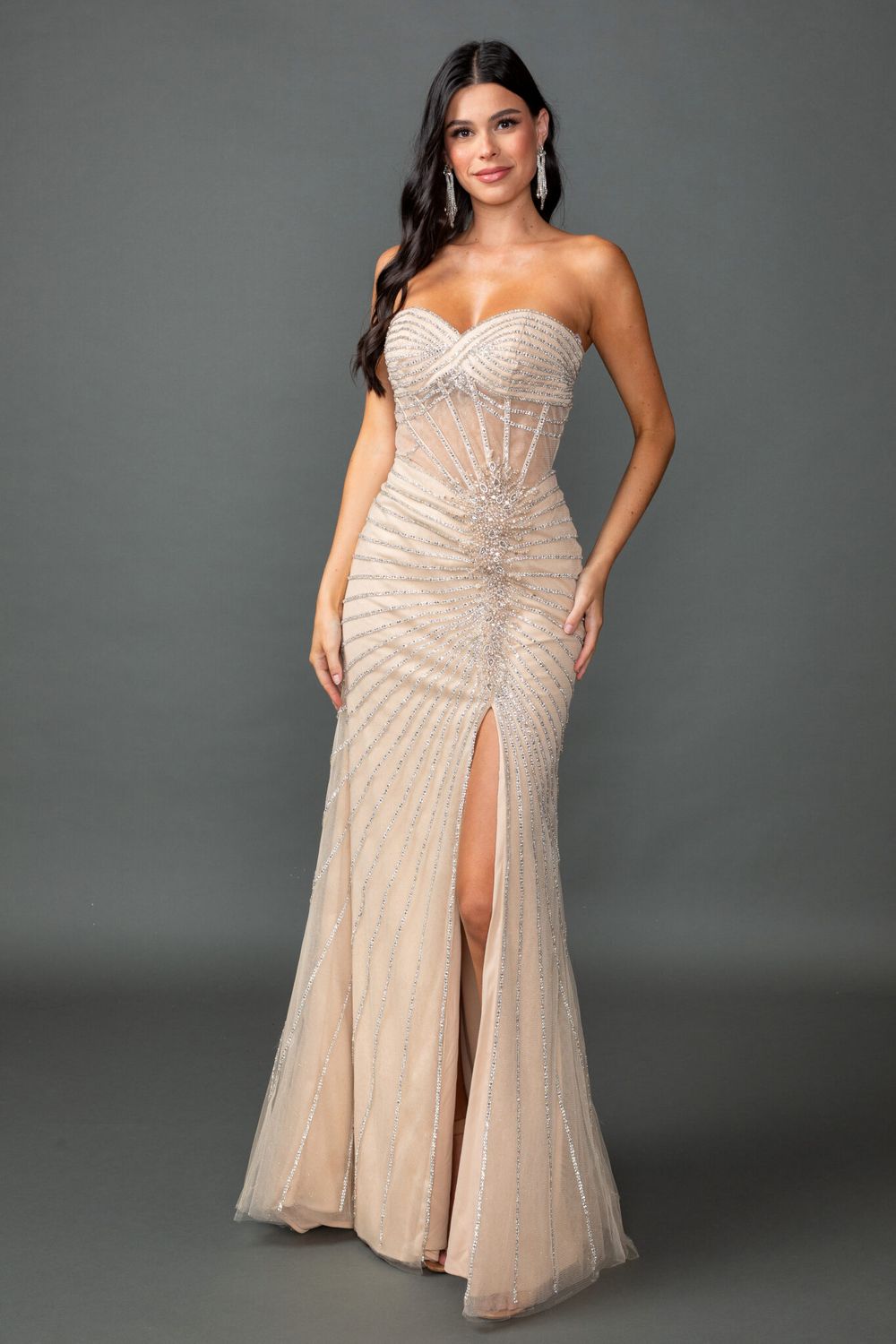 DANCING QUEEN (4562), color: CHAMPAGNE, Size: XS