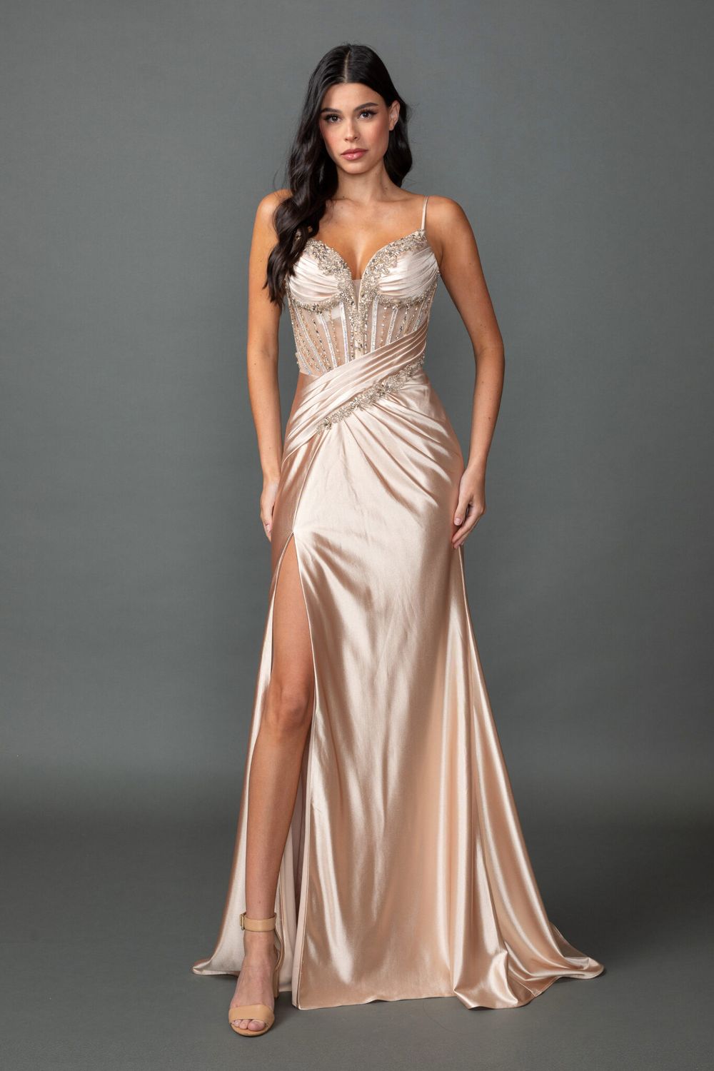 DANCING QUEEN (4561), Size: S, color: CHAMPAGNE