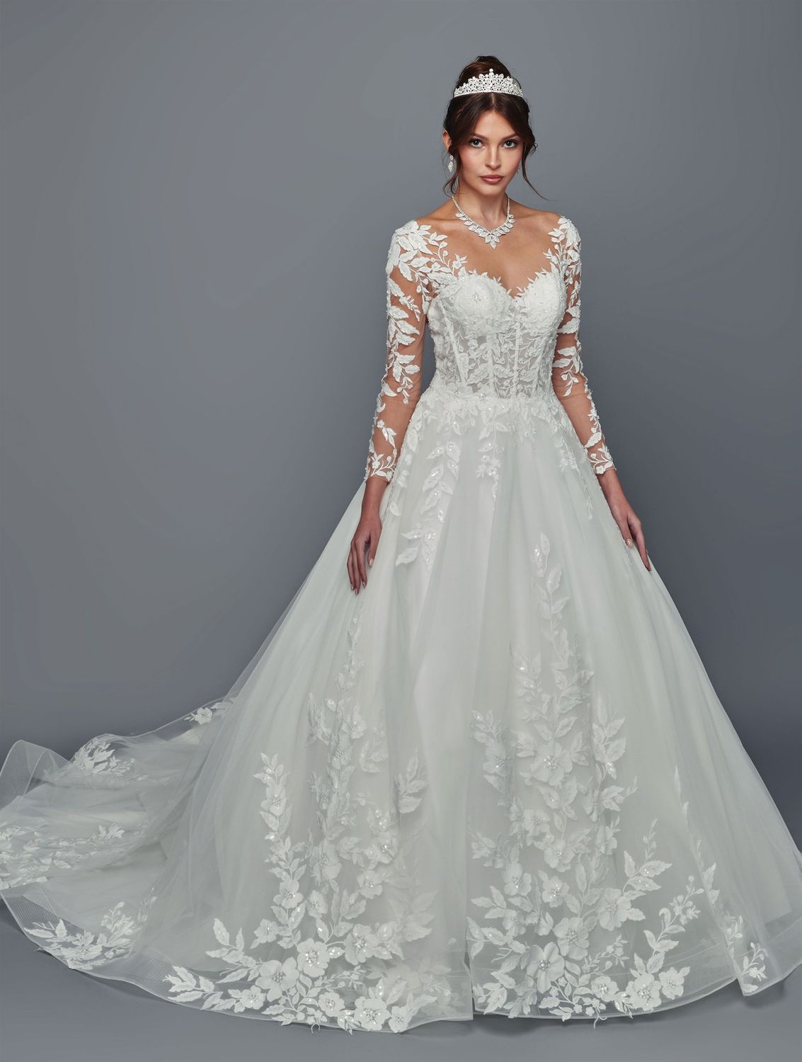 Wedding dress DEKLAIRE (507), Size: XS, color: WHITE