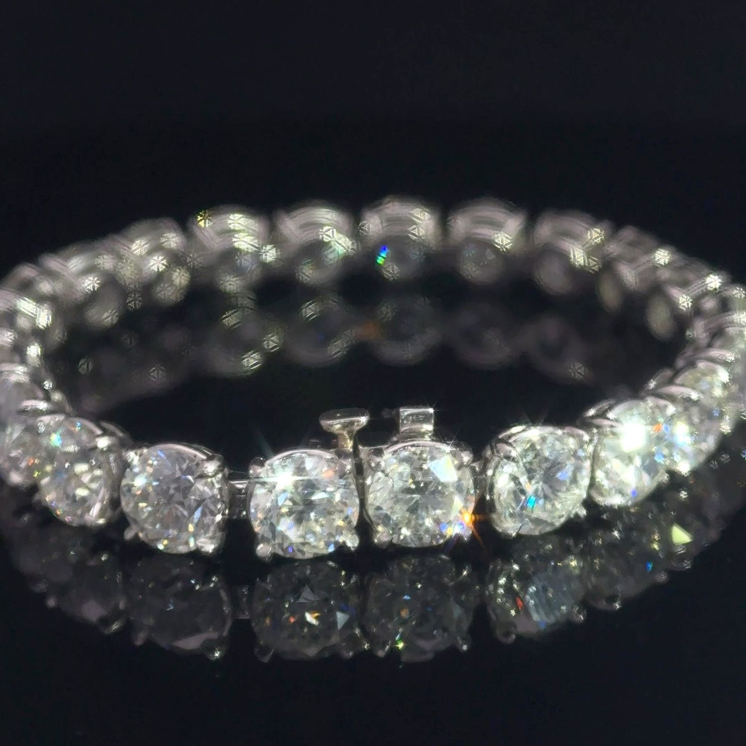 Round Cut Riviera Bracelet