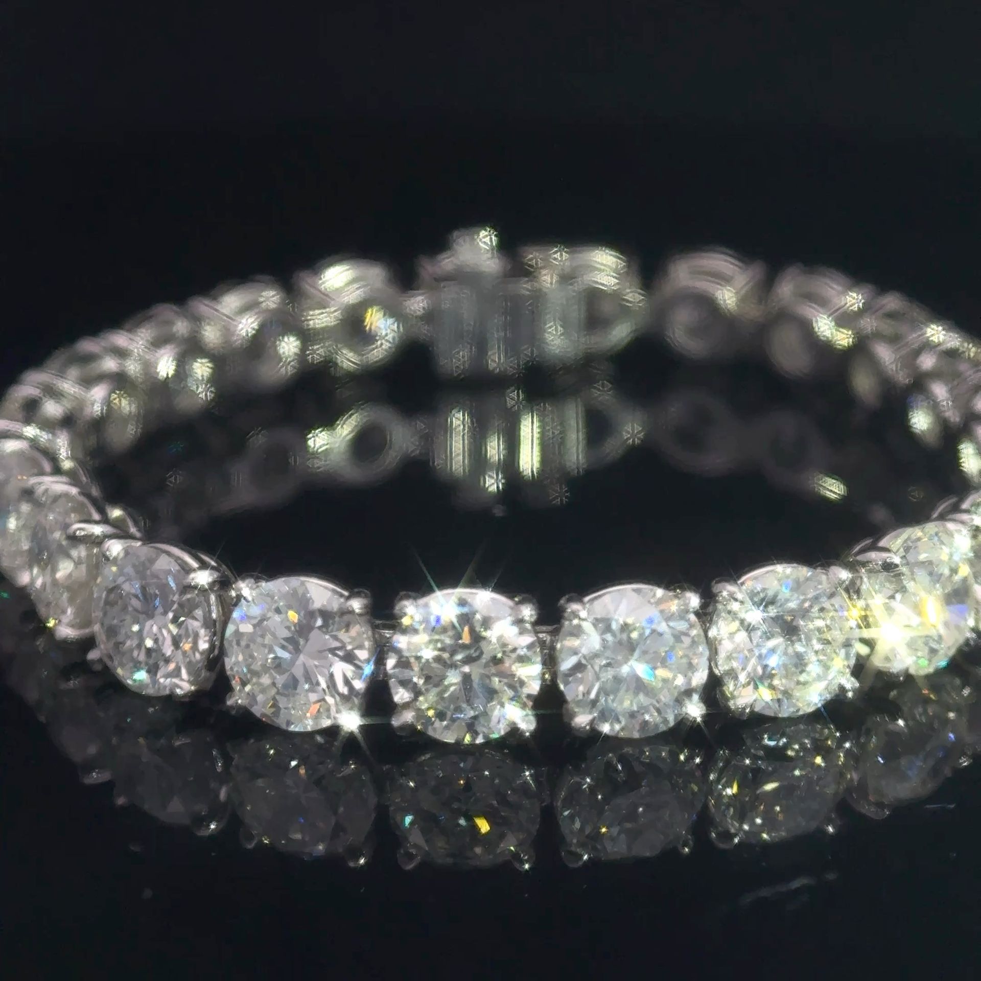 Round Cut Riviera Bracelet