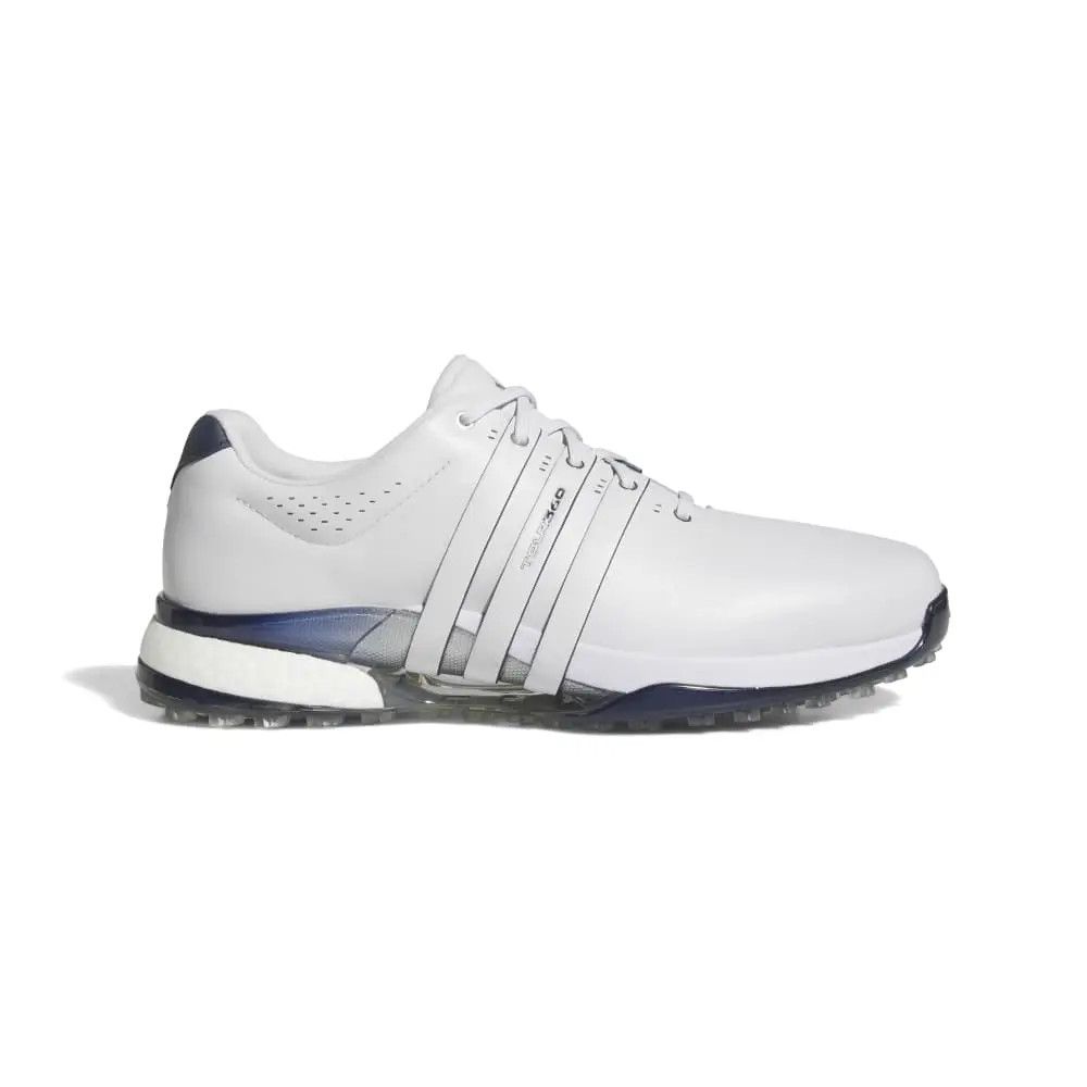 Adidas Tour 360 Golf Shoes, Colour: White/Collegiate Navy/Silver, Size: 8