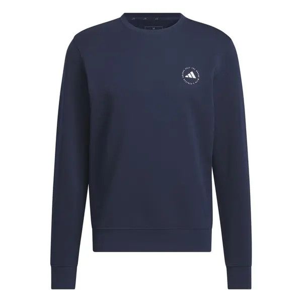Adidas Crewneck Golf Sweater, Colour: Blue, Size: M