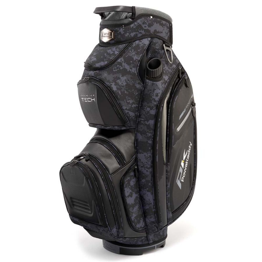 Powakaddy Premium Tech Golf Cart Bag, Colour: Black/Gunmetal