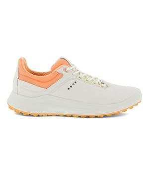 Ecco Ladies Core Golf Shoe, Colour: White/Peach, Size: 4.5