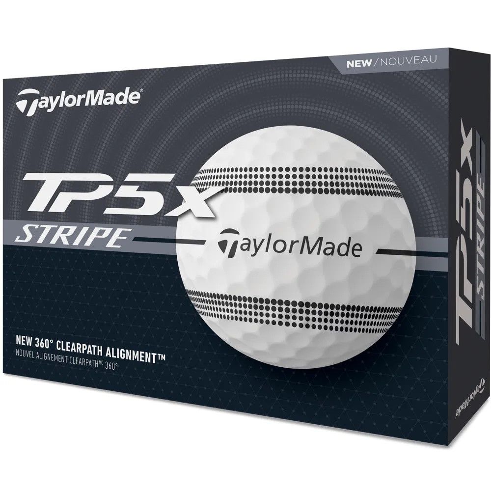 TaylorMade TP5 Stripe Golf Balls, Colour: TP5x