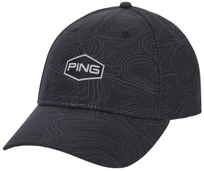 Ping Map Print Cap