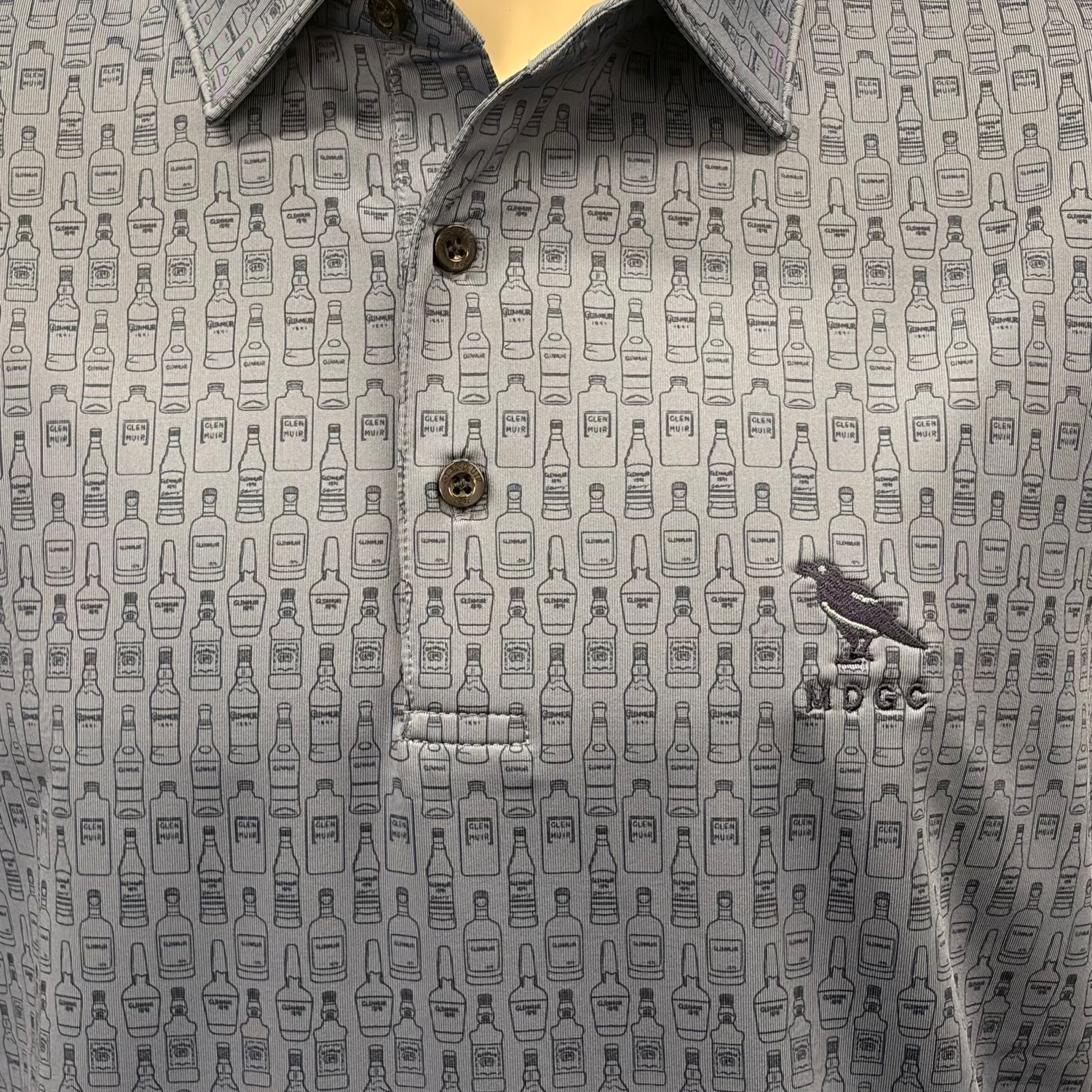 Glenmuir Whiskey Raven Crested Polo Shirt, Size: M