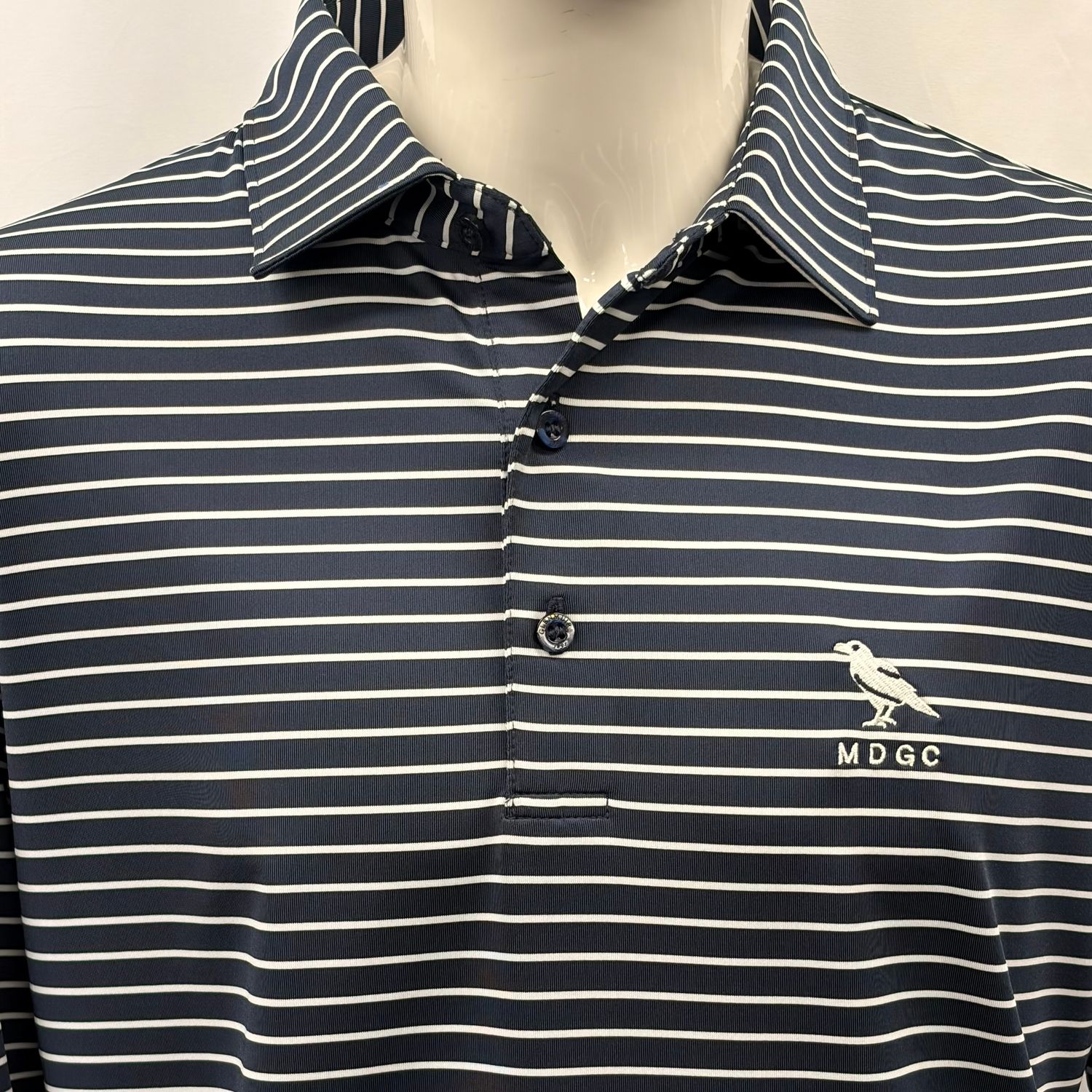 Glenmuir Muirhead Raven Crested Shirt, Colour: Navy/White, Size: S