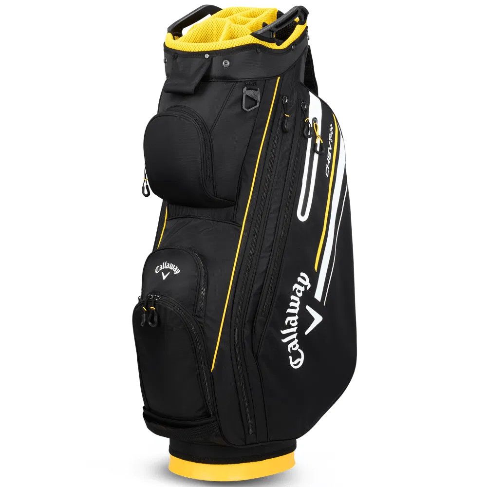 Callaway Chev 14+ Cart Bag, Colour: Black/Grid