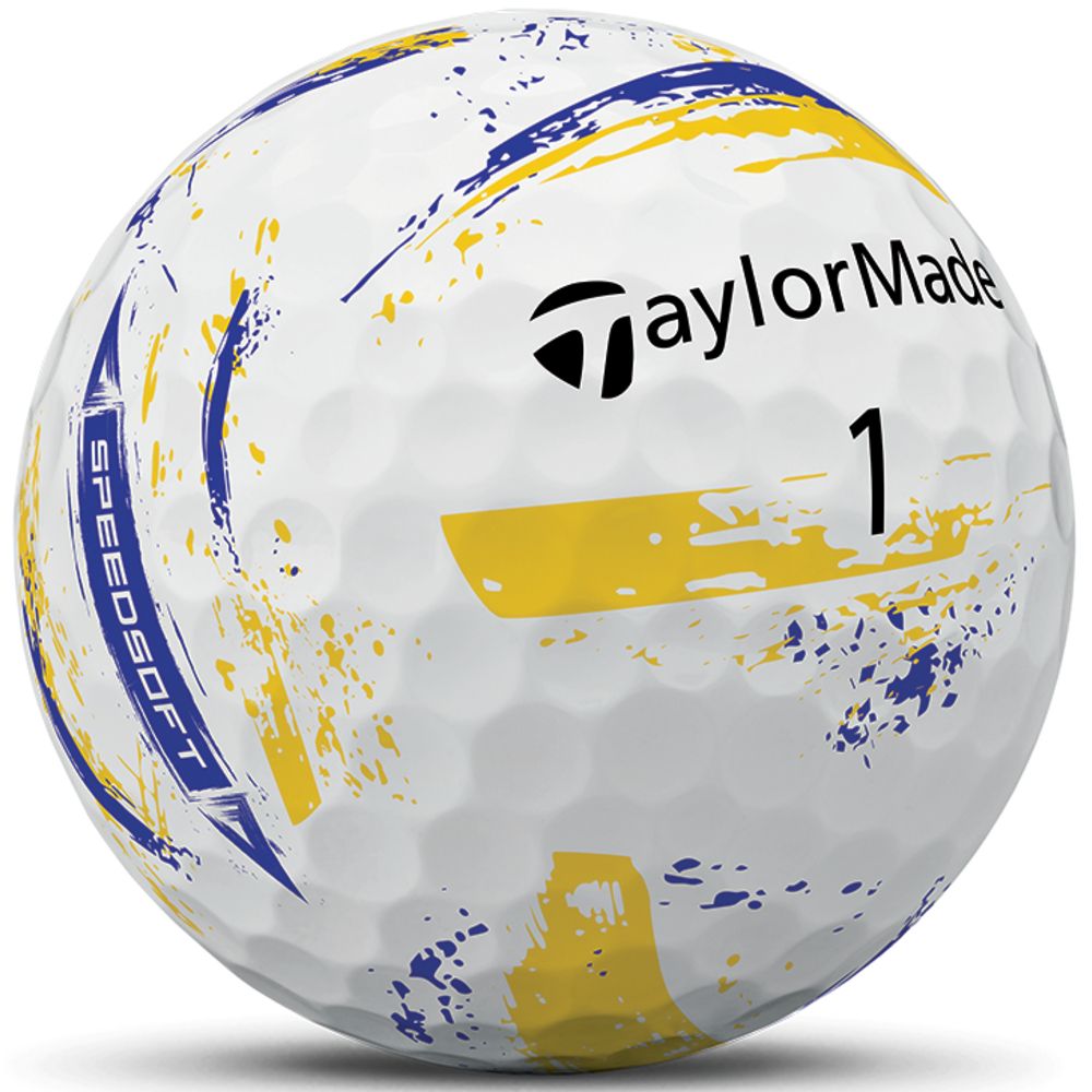 Taylormade Speedsoft Ink Blue/Yellow Golf Balls