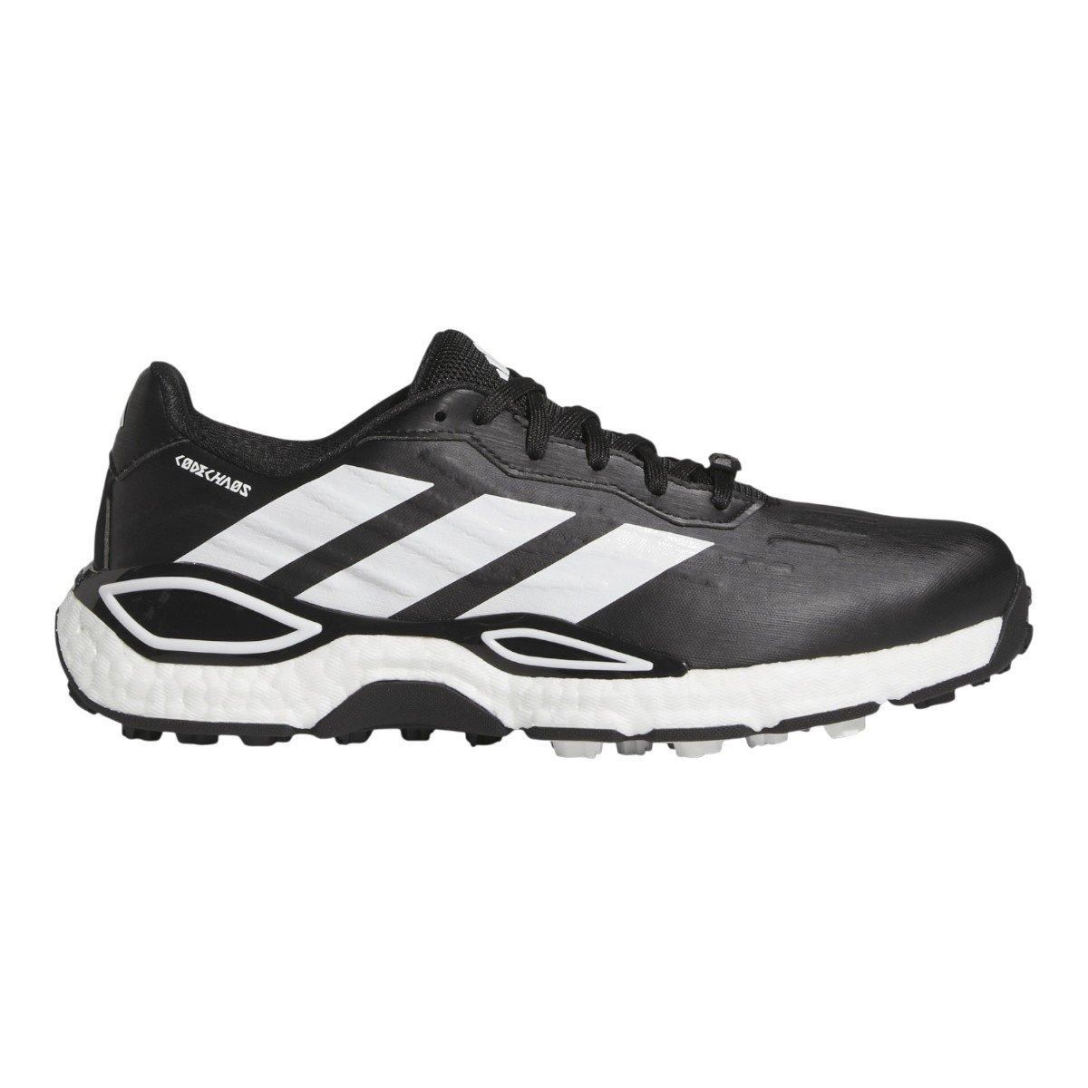 Adidas Code Chaos 27 Golf Shoes, Color: Black/White, Size: 8
