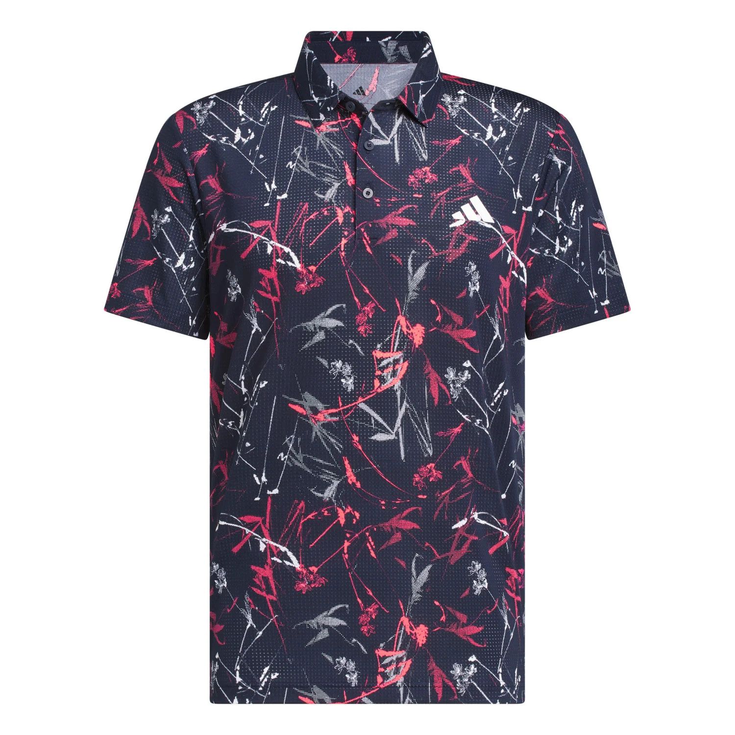 Adidas Mesh Print Polo, Color: Navy, Size: M