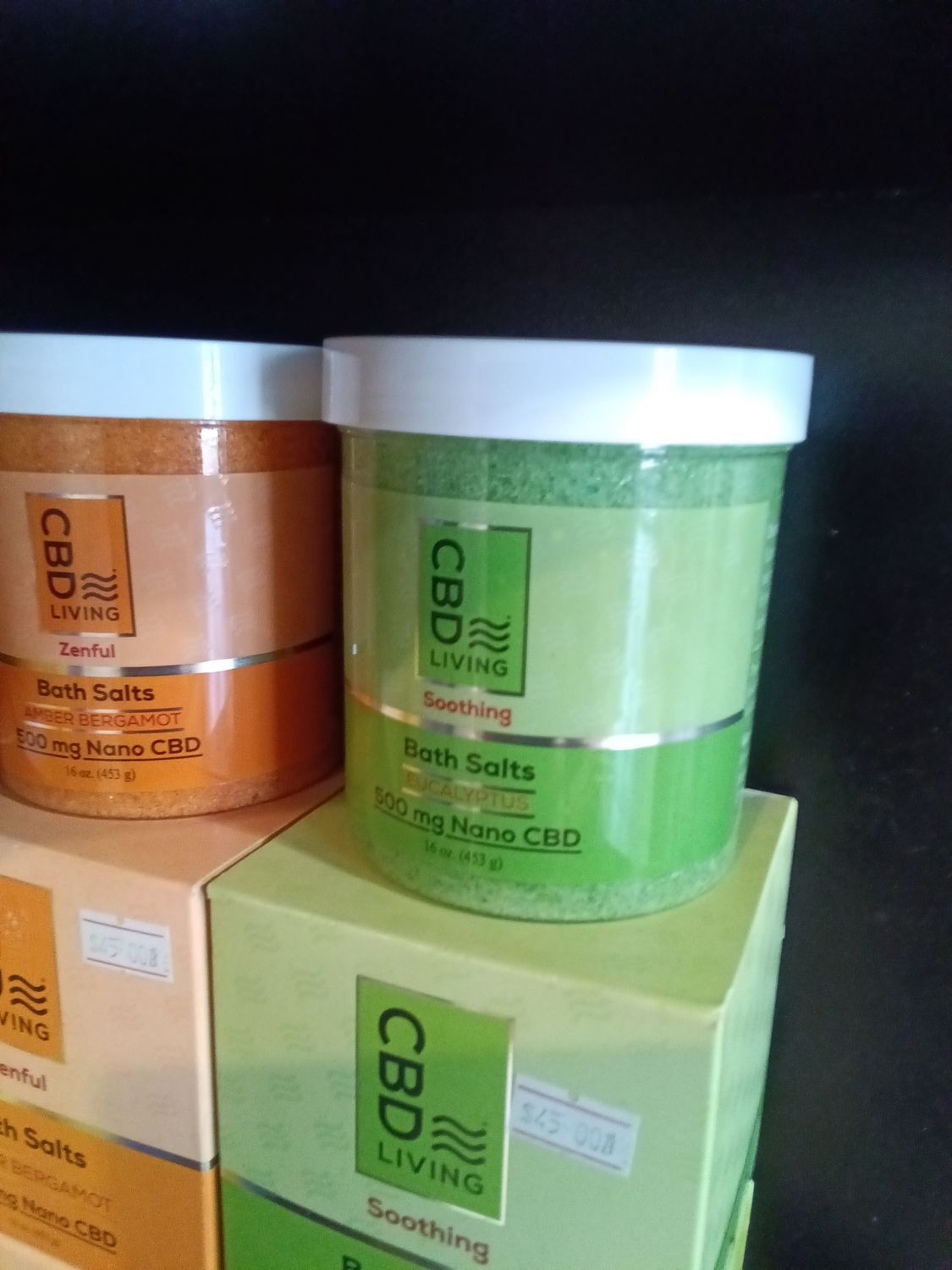 CBD soothing bath salts eucalyptus 500mg