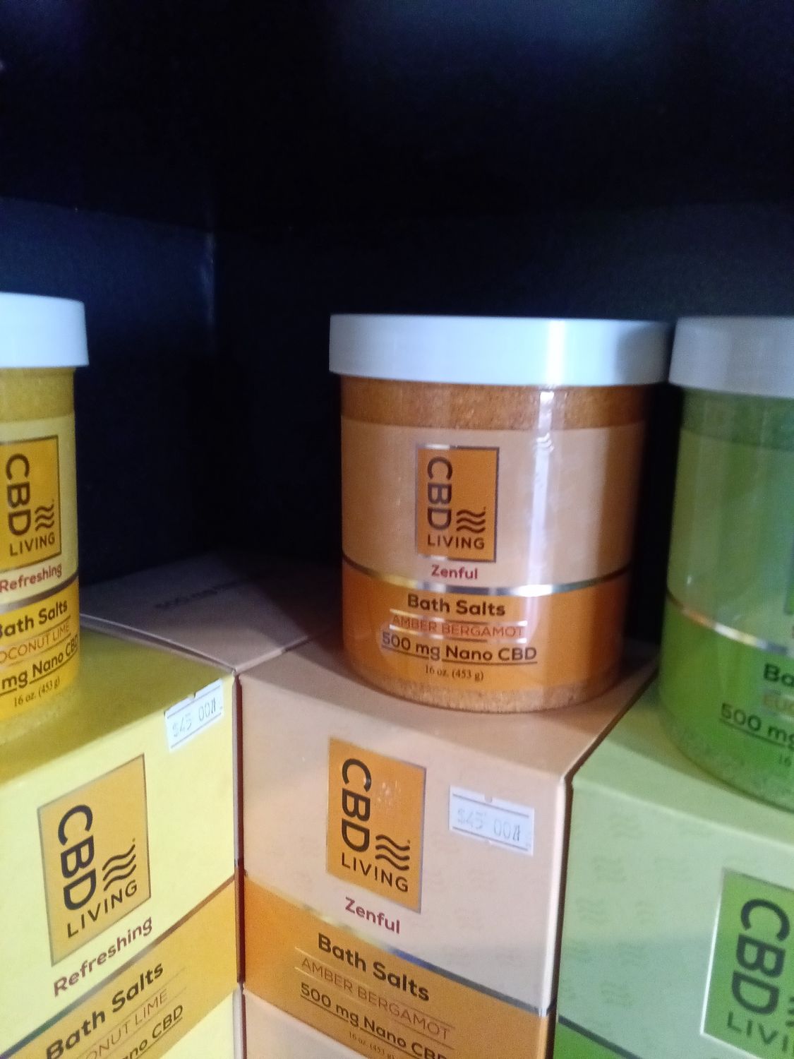 CBD zenful bath salts Amber bergamot 500mg