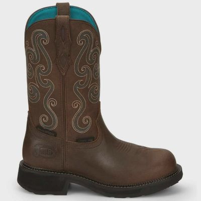 GY9991 JUSTIN LADIES STEEL TOE BOOT