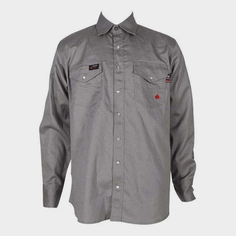 MFRLWSLD002- GRAY FORGE FRC RIPSTOCK PEARL SNAP WELDING SHIRTS