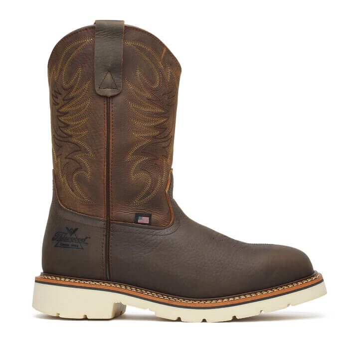 804-4331 THOROGOOD PEBBLE BROWN/CRAZY HORSE STEEL TOE BOOT