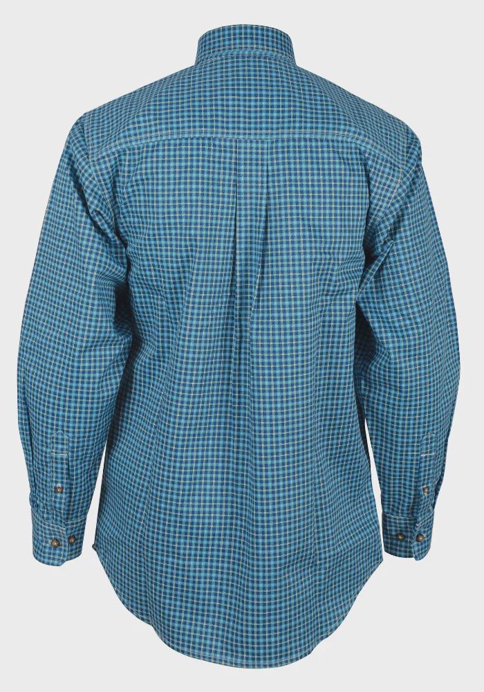 MFRPLDB-5 FORGE FRC PLAID TEAL/BLUE BUTTON UP SHIRTS