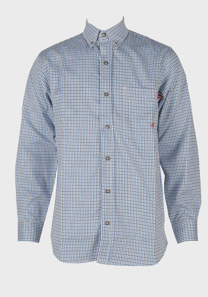 MFRPLDB-3 FORGE FRC WHITE/BLUE PLAID BUTTON UP SHIRT