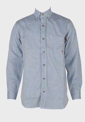 MFRPLDB-3 FORGE FRC WHITE/BLUE PLAID BUTTON UP SHIRT