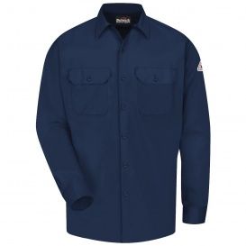 SLW2NV BULWARK FRC BUTTON UP SHIRTS NAVY