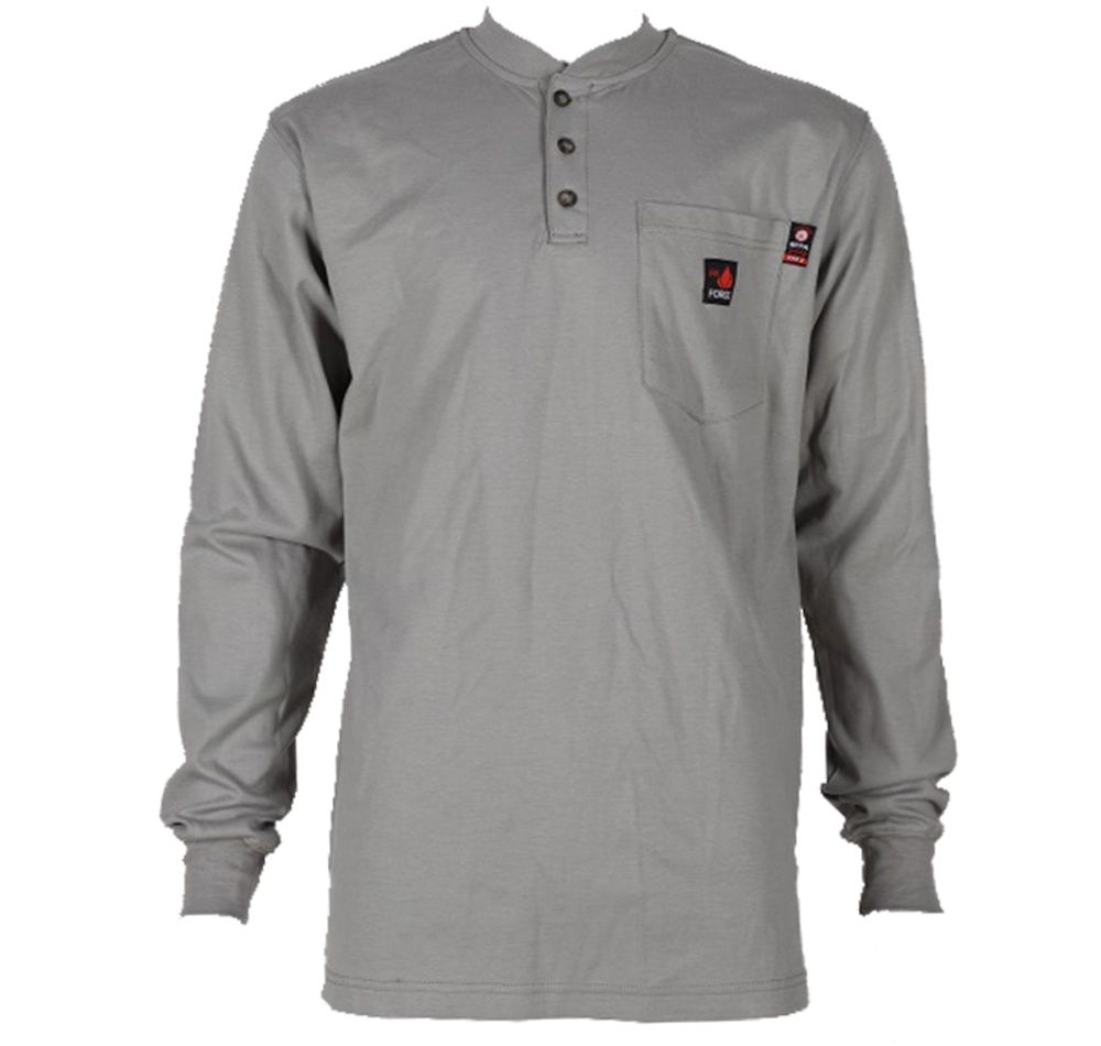 MFRHNLY-004 FORGE FRC HENLEY SHIRTS GREY