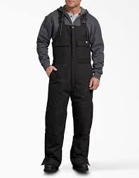 TB576BK DICKIES BLACK INSULATED OVERALL (BIB)* DISCONTINED *